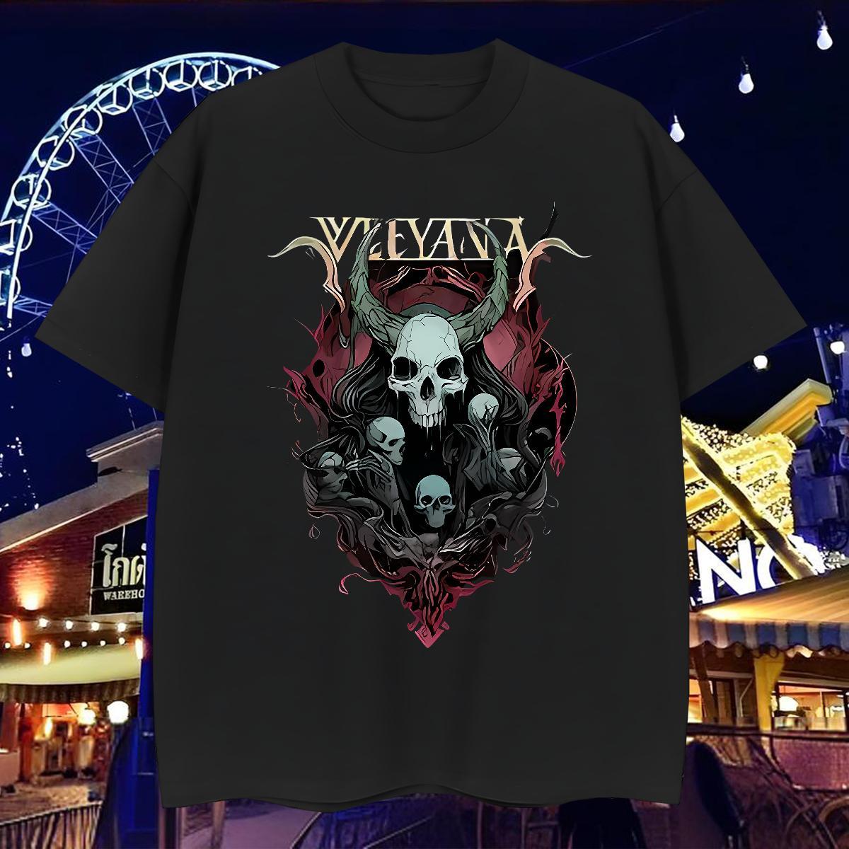 Popular Man T Shirts 100% Cotton 230g skull Spring Summer Floral Print Breathable Short Sleeve Men Tees New Designer Polos