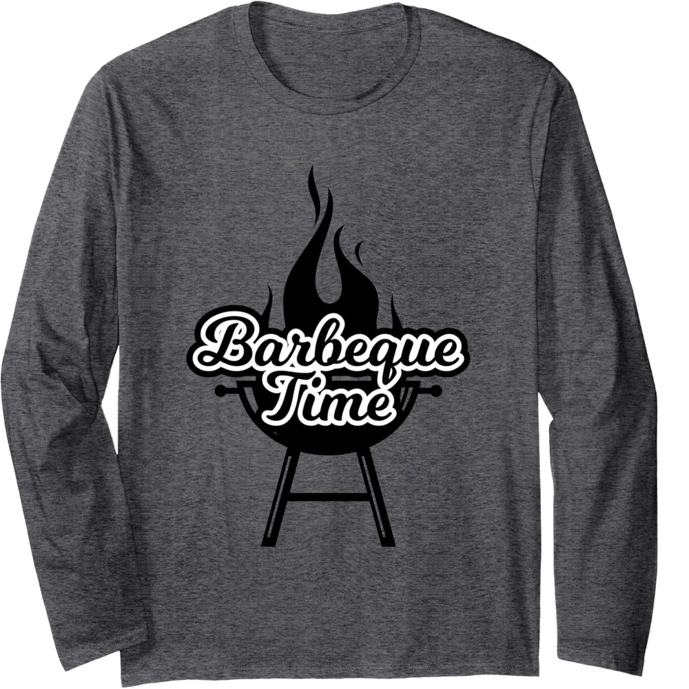 Long Sleeve Shirts for Men sweatshirt Barbeque Outdoor BBQ Birthday Barbecue Funny Gift Long Sleeve Tee Streetwear Casual tops clothes