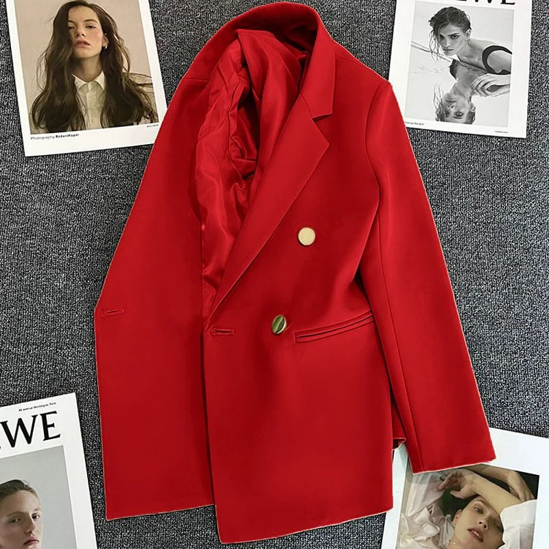 Spring Autumn Women Blazers Elegant Korean Casual Solid Suit Women Jacket Fashion Female Coats Office Lady Clothes Outerwear 240826
