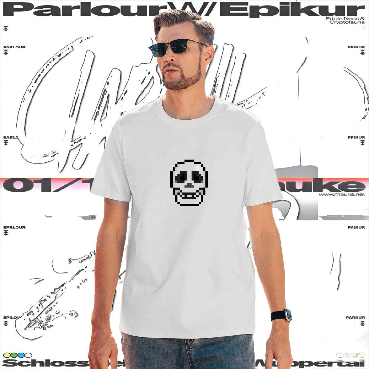 Popular T-Shirts for Men 230g 100% Cotton skull Spring Summer Custom Anime Pure Cotton Tshirt for Man Woman New Tees Shirts