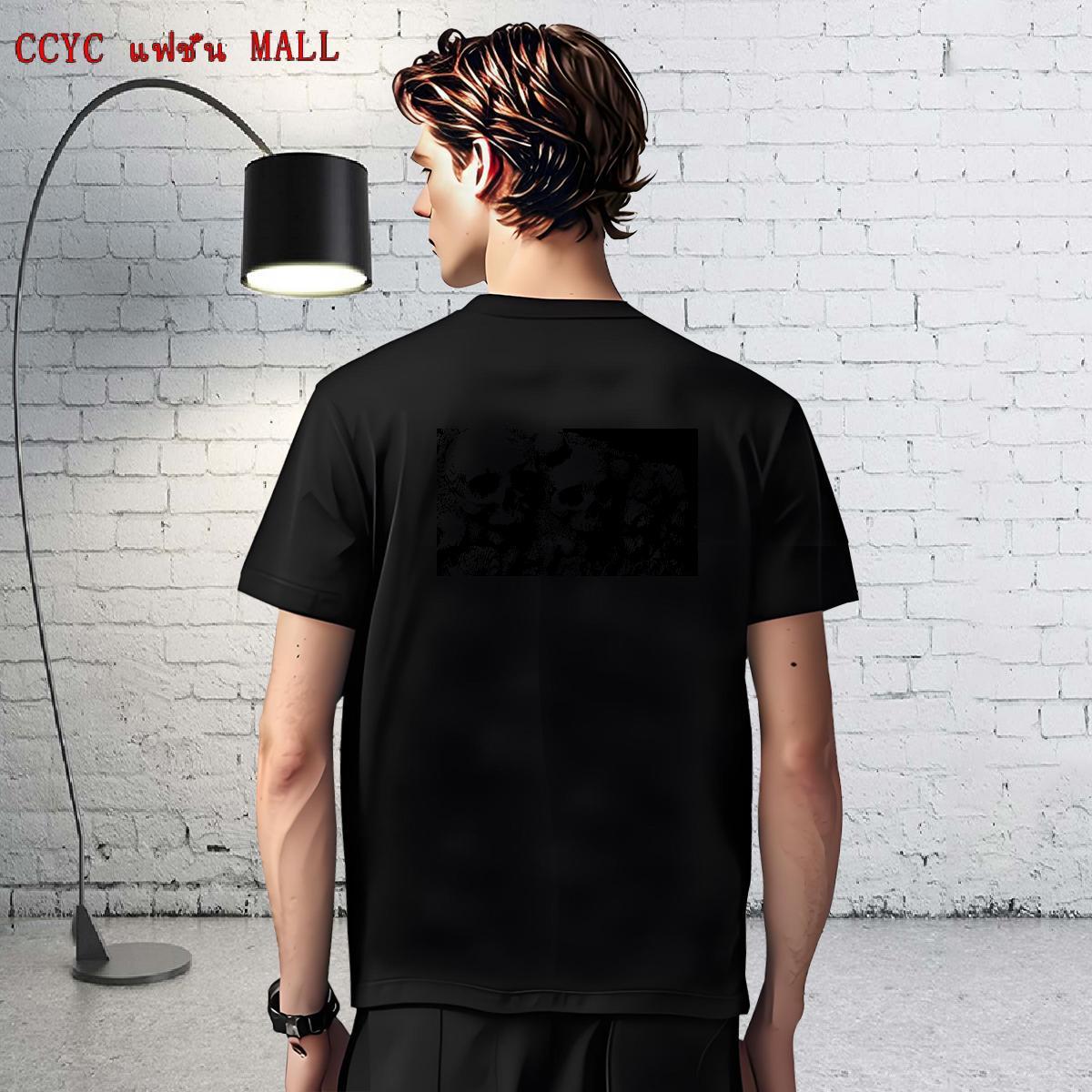 Wholesale T Shirt For Man 230g Cotton skull Daily Wear Skull Short Sleeve Soft Tshirts 2024 New Tees
