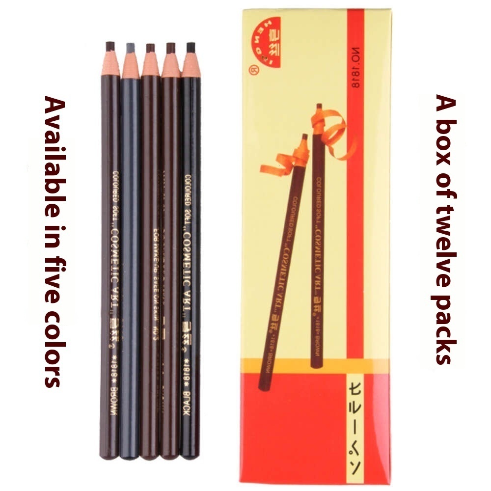 Waterproof Hengsi 1818 Eyebrow Pen with Wire Teardrop Shaped Tip for Precise Application