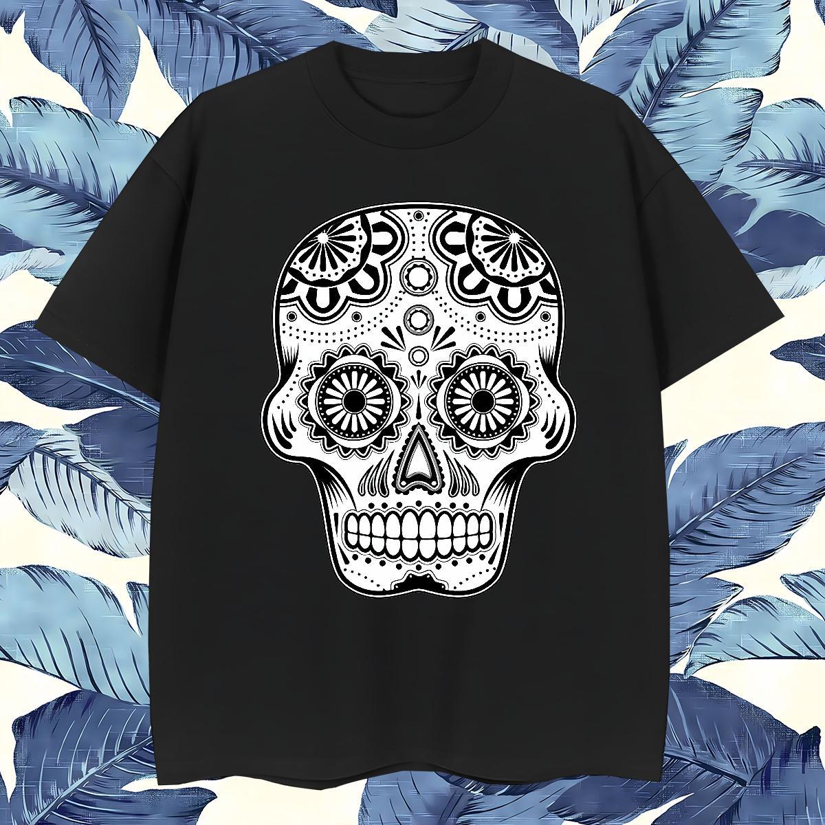 High Quality T Shirts Men 100% Cotton 230g skull Daily Outfit Plus Size Custom Short Sleeve Soft Men Clothes T-Shirt New Designer Top Tees