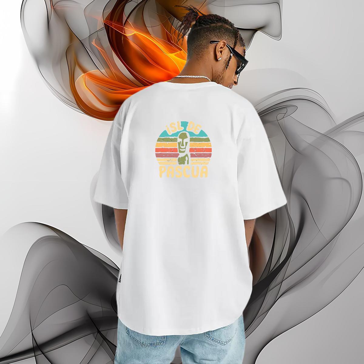Brand T Shirt For Man 230g 100% Cotton letter Spring Summer White Plus Size Round Neck Short Sleeve Tshirts Custom Tees Shirts