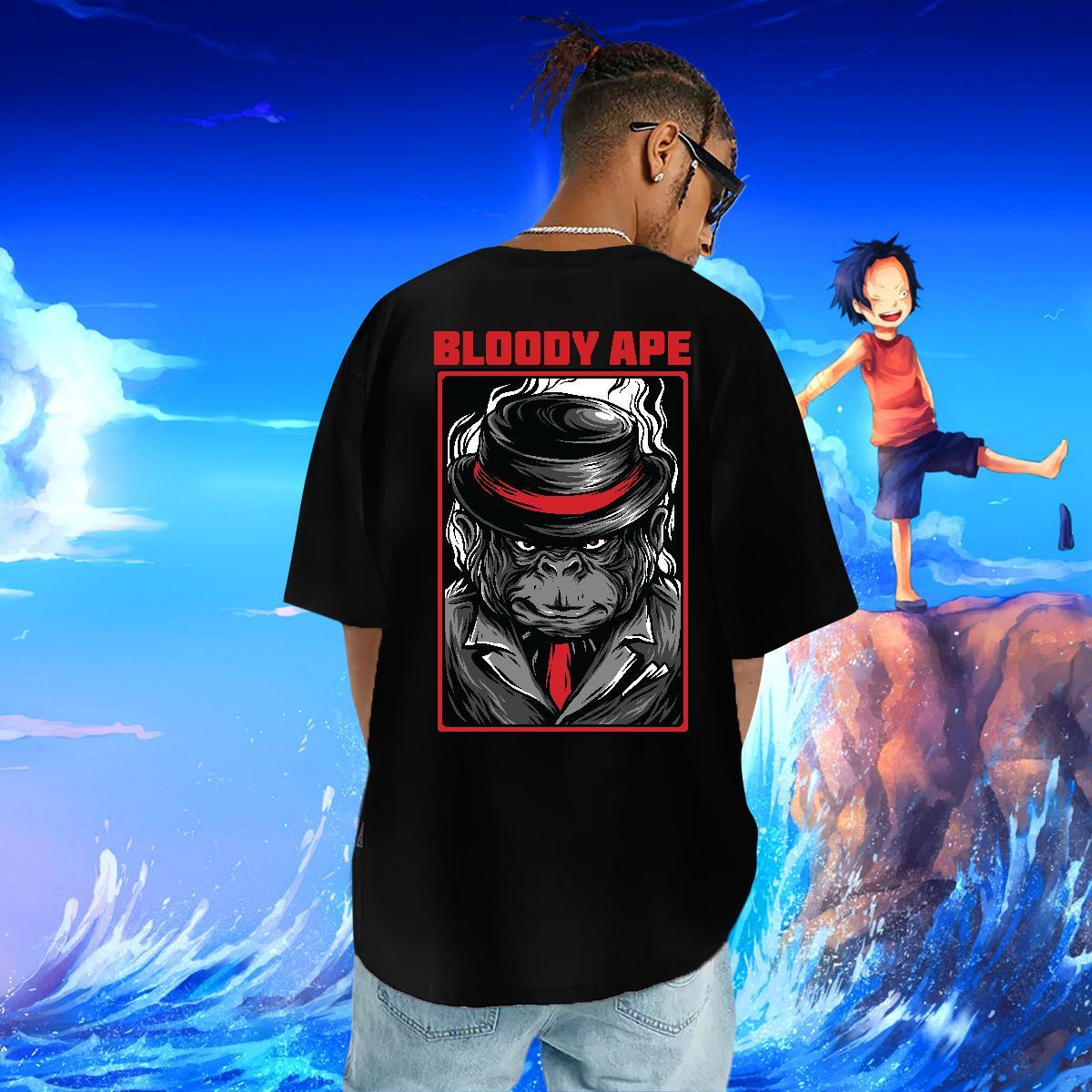 High Quality T-Shirts for Men 100% Cotton 230g orangutan Casual Daily Wear Floral Print Short Sleeve Soft Tshirts Classic Casual Tops Shirt