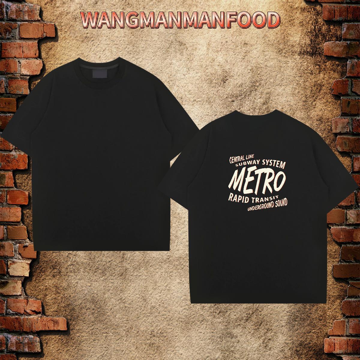 Popular Men T Shirts 230g Pure Cotton letter Anime Printing Street Custom Print Plus Size Breathable Crew Neck Men Tops Tees New Designer Tshirts