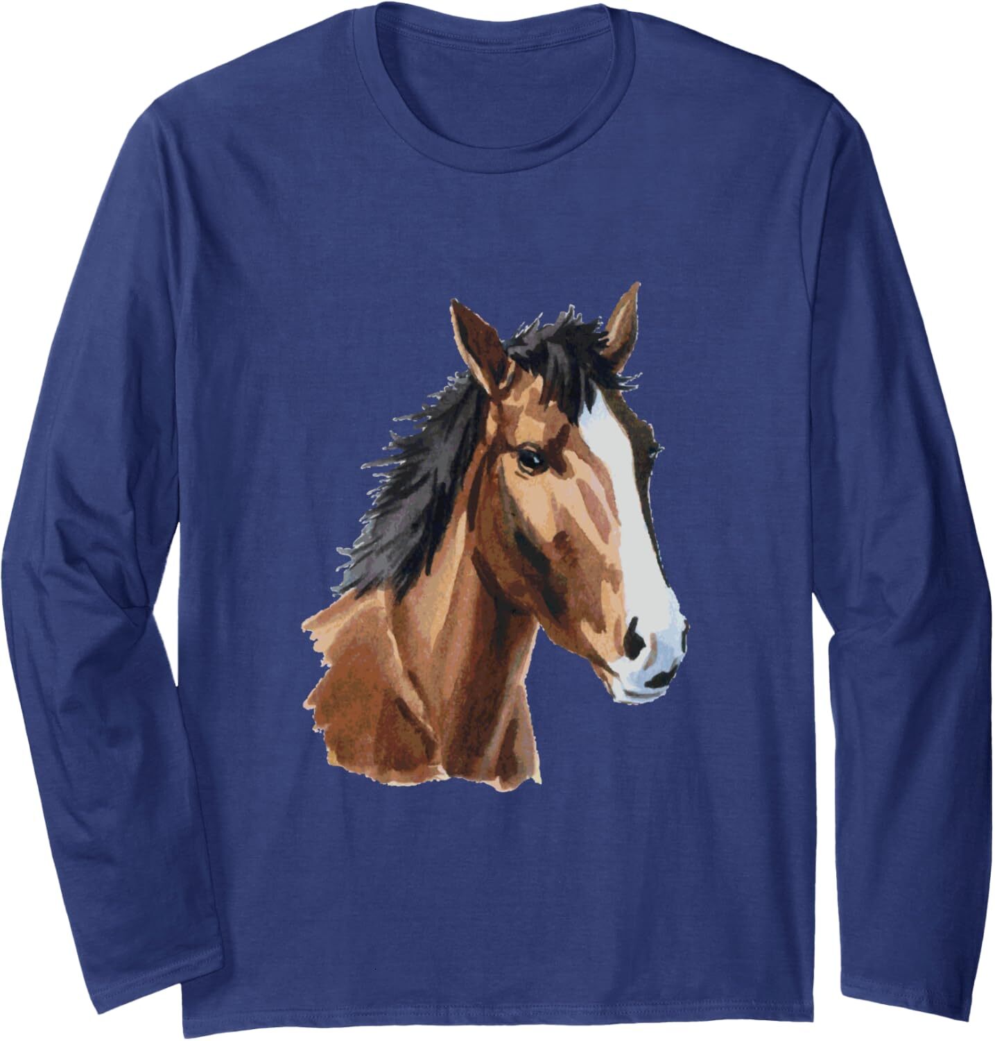 Long Sleeve Shirts for Men sweatshirt Awesome Seal Brown American Horse Wild Gift Long Sleeve Tee Streetwear Casual tops clothes