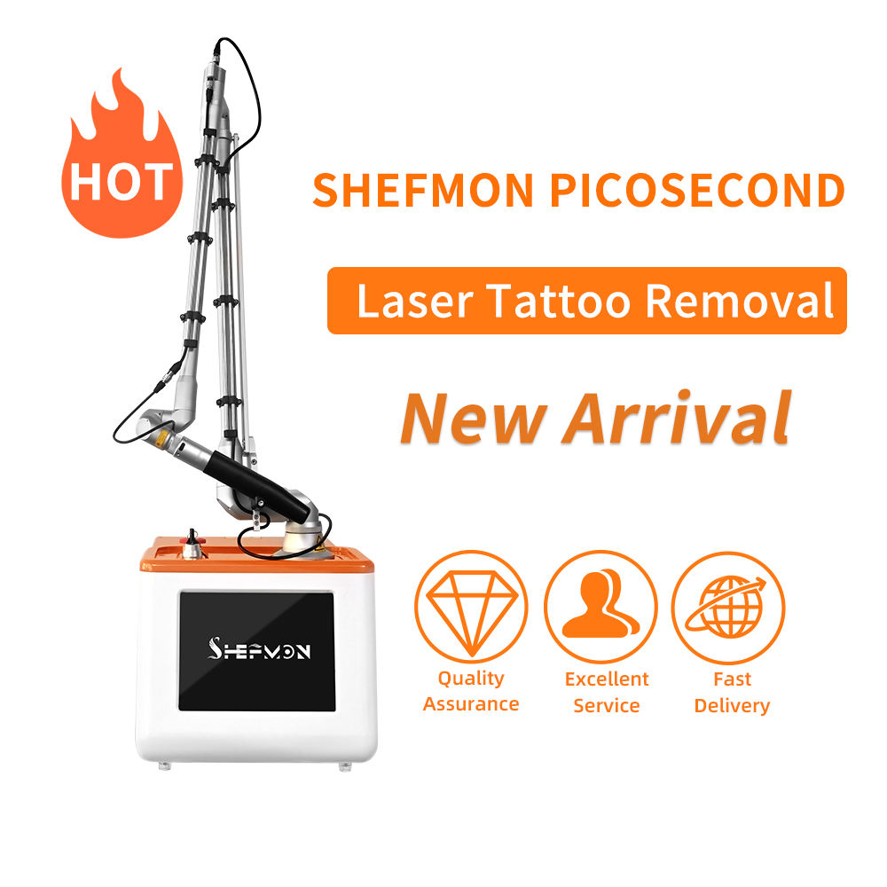 Professional Nd Yag Pico Picosecond Laser Tattoo Removal Machine Carbon Laser Peel Skin Rejuvenation Pigment Removal Eyeline Washing Acne Treatment De