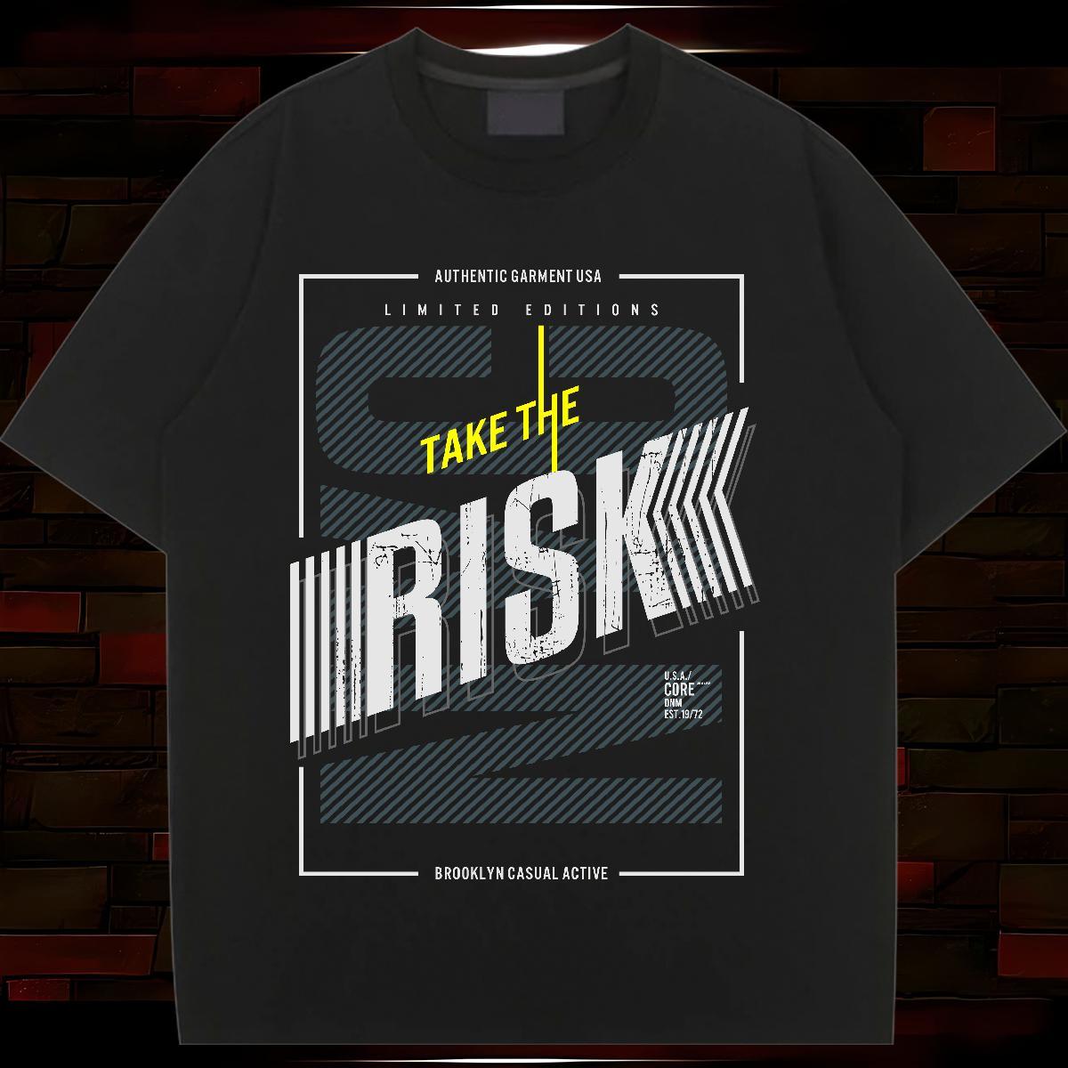 Loose fit Women Tees 100% Cotton 230g risk Street T Shirt For Woman Breathable Soft DIY Printed Top Tees