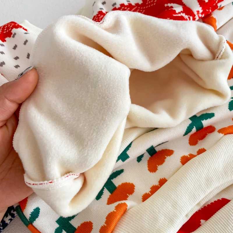 New Childrens Baby Girl Boy Cute Clothes for Winter 2023- Knitted Flowers Thick Warm Sweater for Preschool Children Drawer Top 1-7YW240824