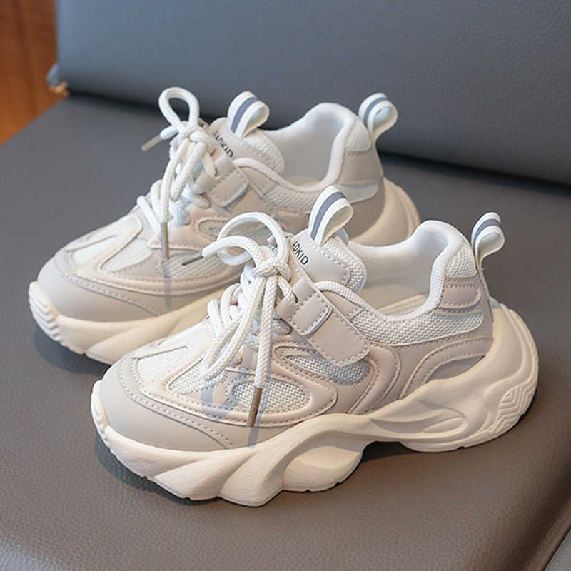 Athletic Outdoor 3-12-year-old girls double mesh breathable sports soft soled childrens running casual student dad shoes trendy C260130