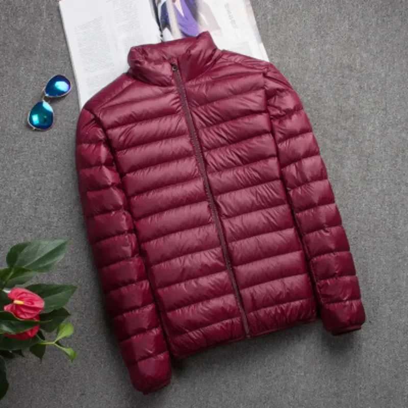 2023 New Brand Autumn Winter Light Down Jacket Mens Fashion Hooded Short Ultra-thin Lightweight Youth Slim Coat Down JacketsXJ240824