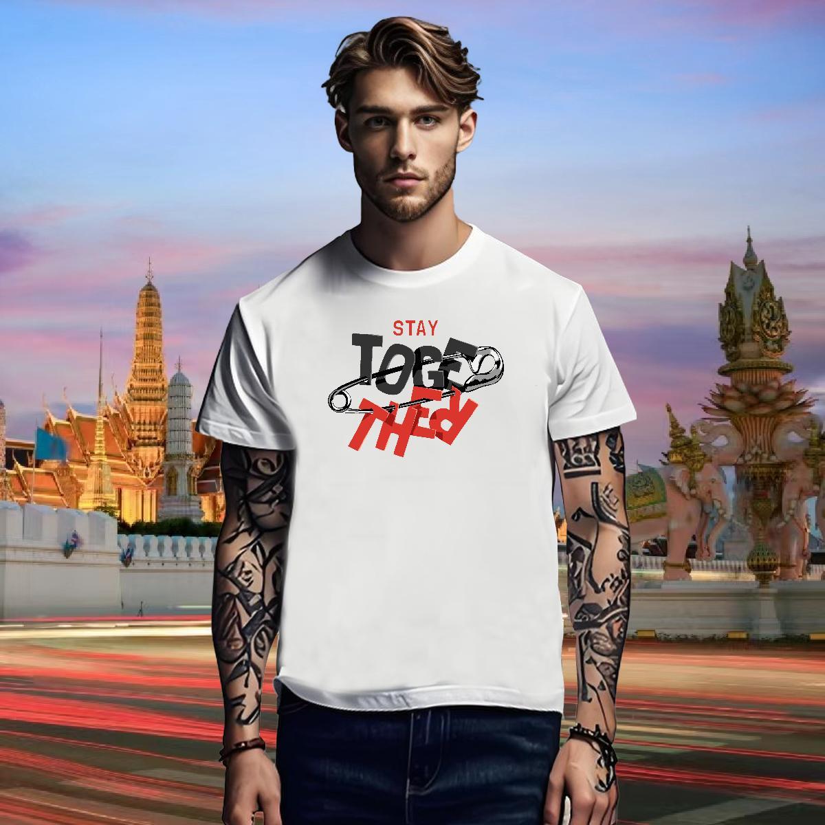 Cool Design Mens T Shirts 230g Pure Cotton letter Home Outdoor Black White Breathable Short Sleeve Men Tshirts Casual New Tees Shirts