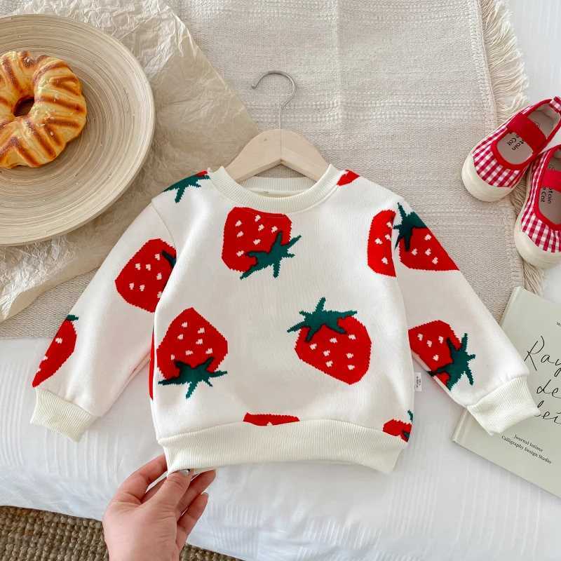 New Childrens Baby Girl Boy Cute Clothes for Winter 2023- Knitted Flowers Thick Warm Sweater for Preschool Children Drawer Top 1-7YW240824