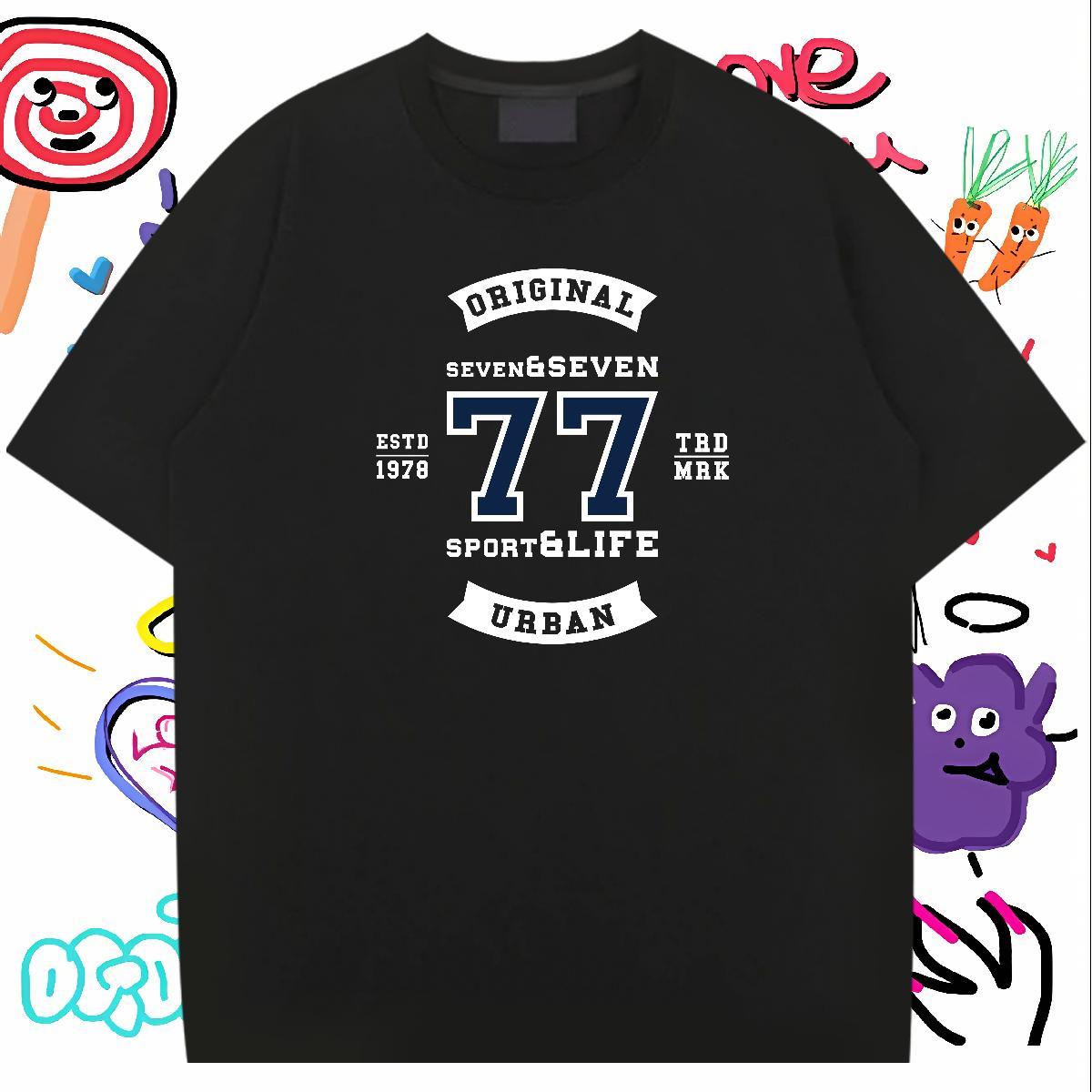 TOP Quality Mens T Shirts 230g 100% Cotton letter Casual Beach Custom Print Oversized Short Sleeve Soft Mens Tshirts Customized Tees