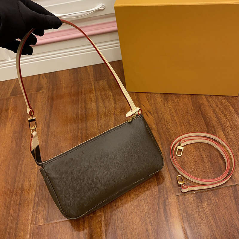 leather Crossbody bag Women Shoulder bag Wallet purse designer handbag Pochette Accessoires series with box M82766