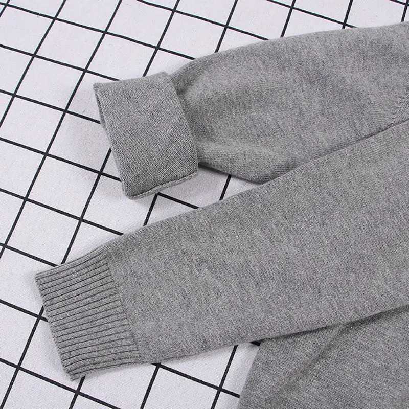Childrens girls sweater jacket spring and autumn childrens casual jacket childrens solid knitted cardigan wool sweaterW240824