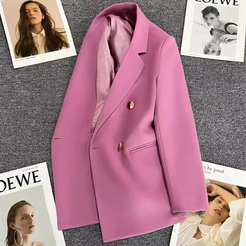 Spring Autumn Women Blazers Elegant Korean Casual Solid Suit Women Jacket Fashion Female Coats Office Lady Clothes Outerwear 240826