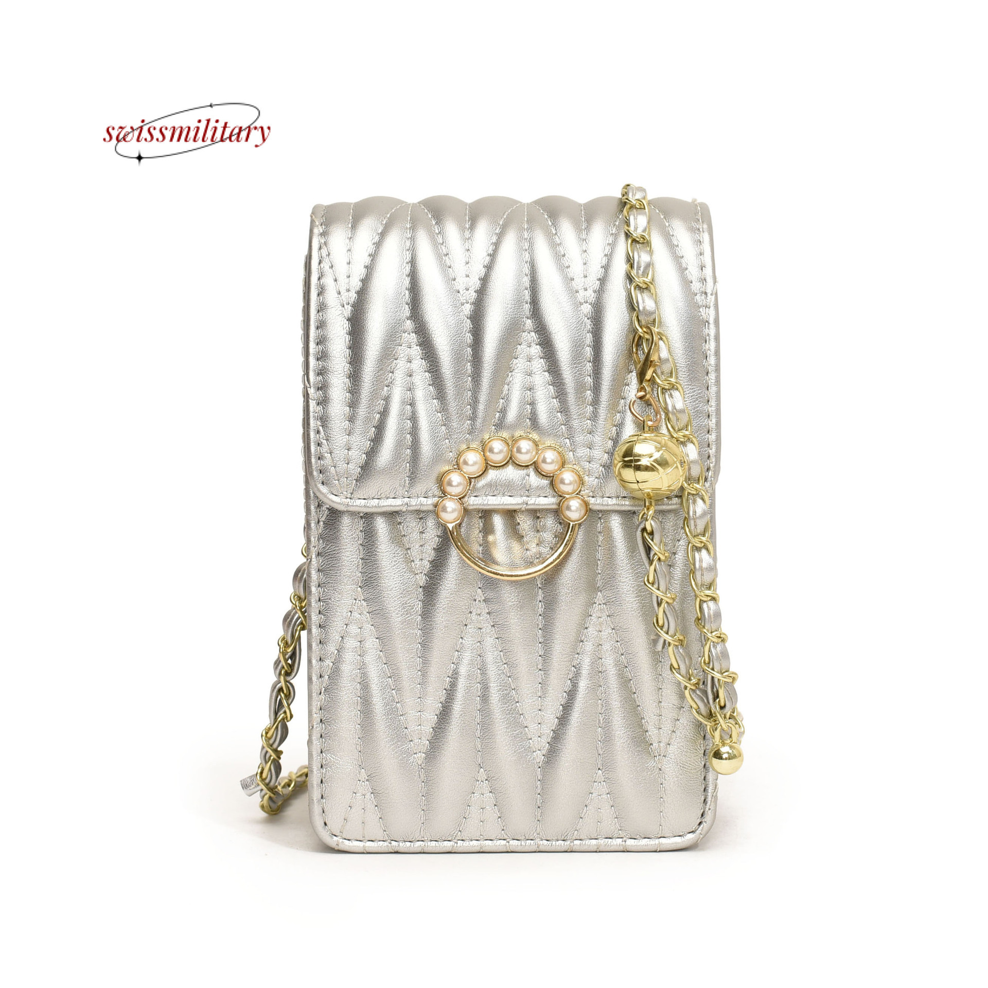 Swissmilitary Popular small bags for women in summer 2024, super fashionable and versatile, niche design sense, chain shoulder diagonal cross bag #32