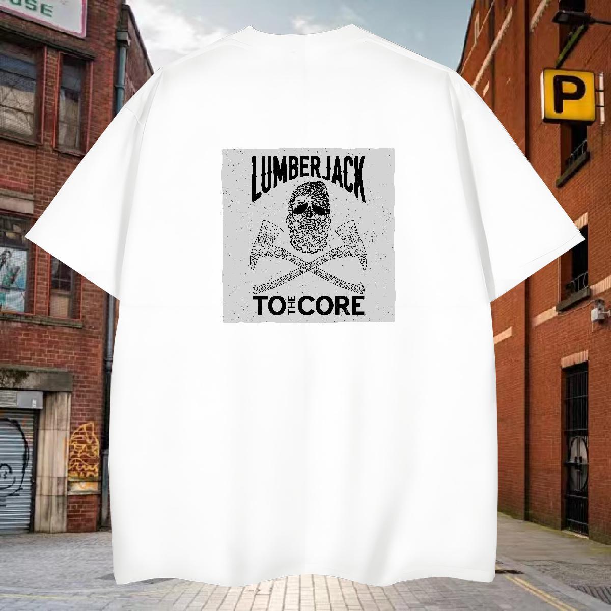 Unisex T-Shirts 230g Cotton skull Anime Printing Street Custom Big Size Breathable Couples T Shirts Fashion Design Tees Shirts