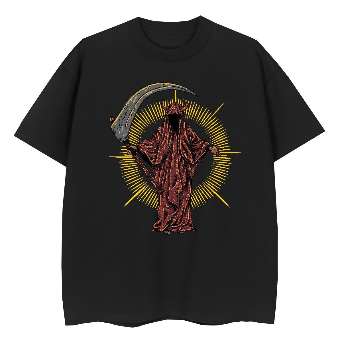 High Quality T shirt 100% Cotton 230g skull Spring Summer Customized Print Breathable Short Sleeve Couples T Shirts Designer Tops