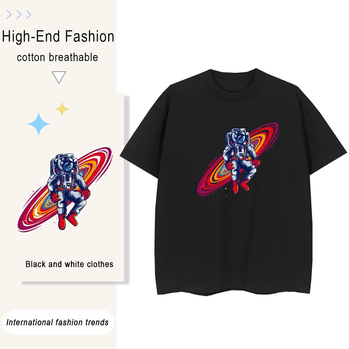 Designer Nice Woman Tshirt 230g Pure Cotton universe Street T Shirt For Woman Crew Neck Custom Print Oversized Tees