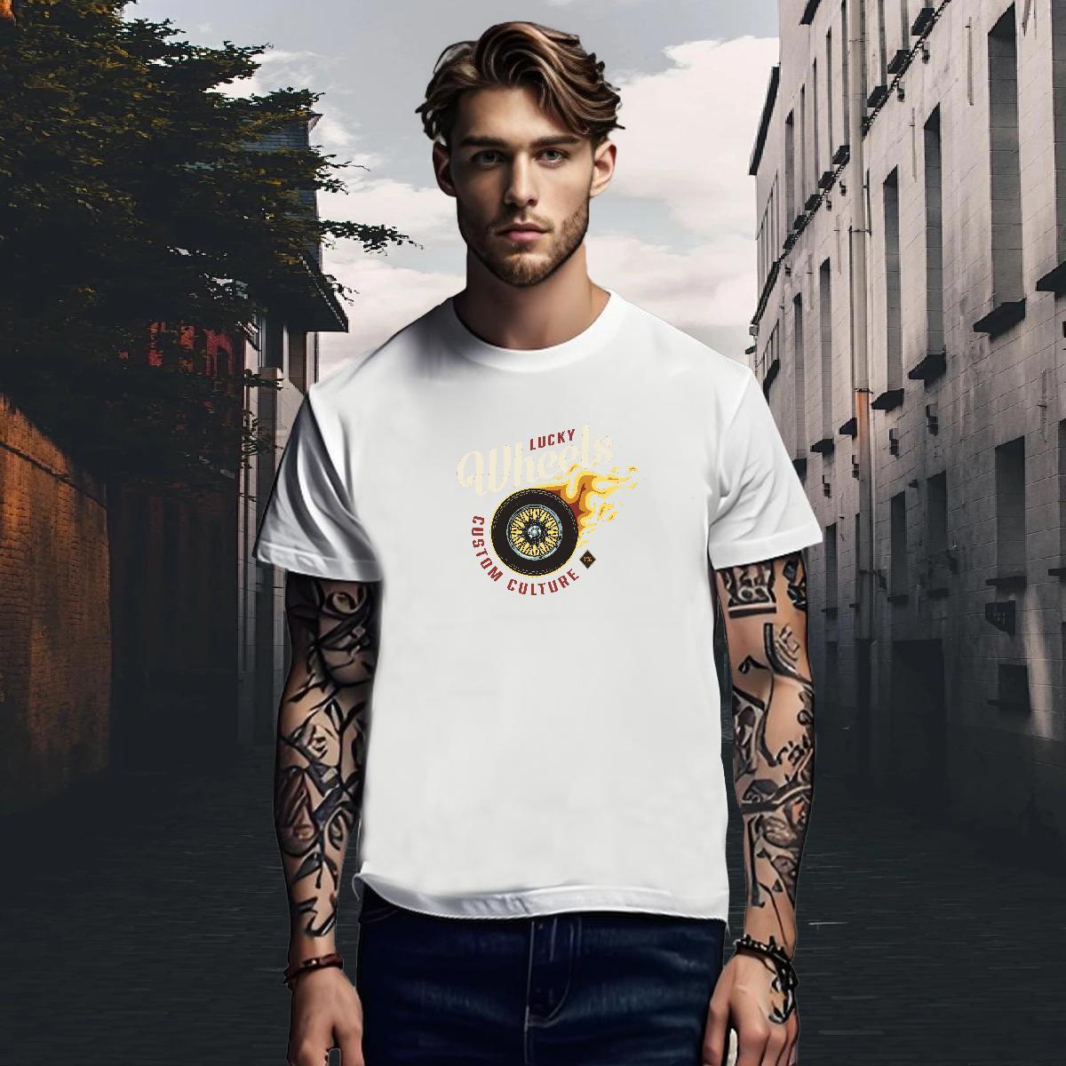 Cool Design T-Shirts for Men 230g 100% Cotton tool High Street Hip Hop Graphic O-Neck Short Sleeve Tshirts Casual New Tee Shirt