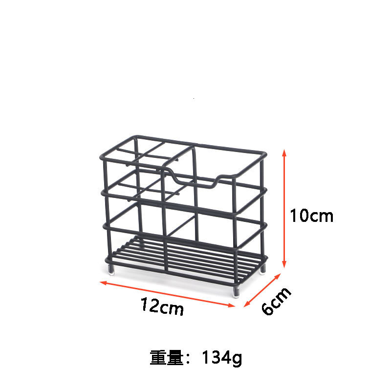 Creative stainless steel non perforated bathroom toothpaste holder electric toothbrush storage rack