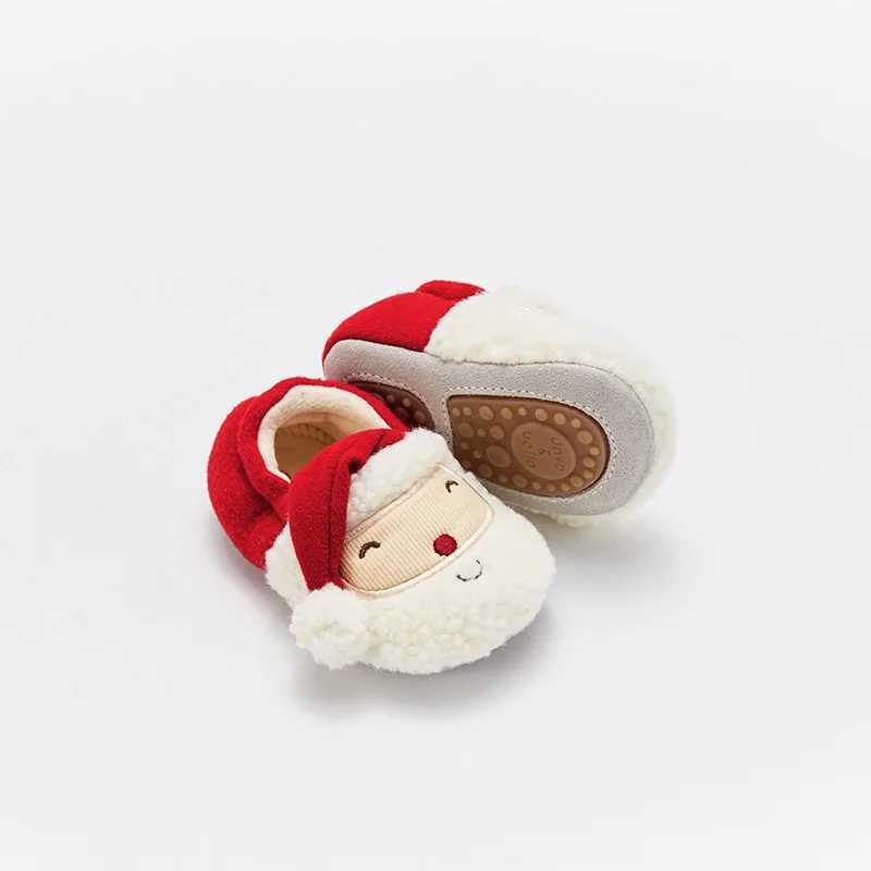 Winter Baby Neutral Christmas Cartoon First Step Walker Newborn Girl Boy Shoes M240827