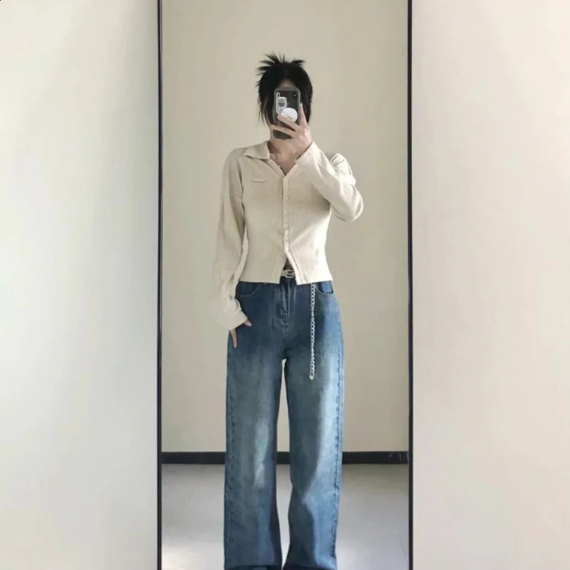 Womens T-shirt 100 cotton long sleeved autumn and winter youthful clothing casual top leading polo neck womens T-shirt 240827