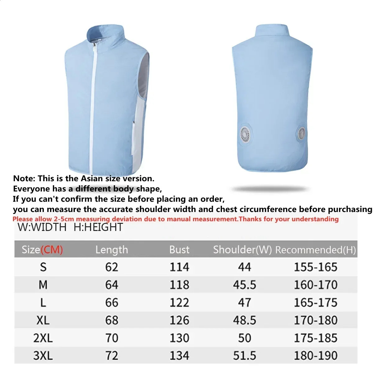 Summer Fan Tank Top Mens Cool USB Cooling Outdoor Camping Air Conditioning Clothing Waterproof Sleeveless Jacket 240827