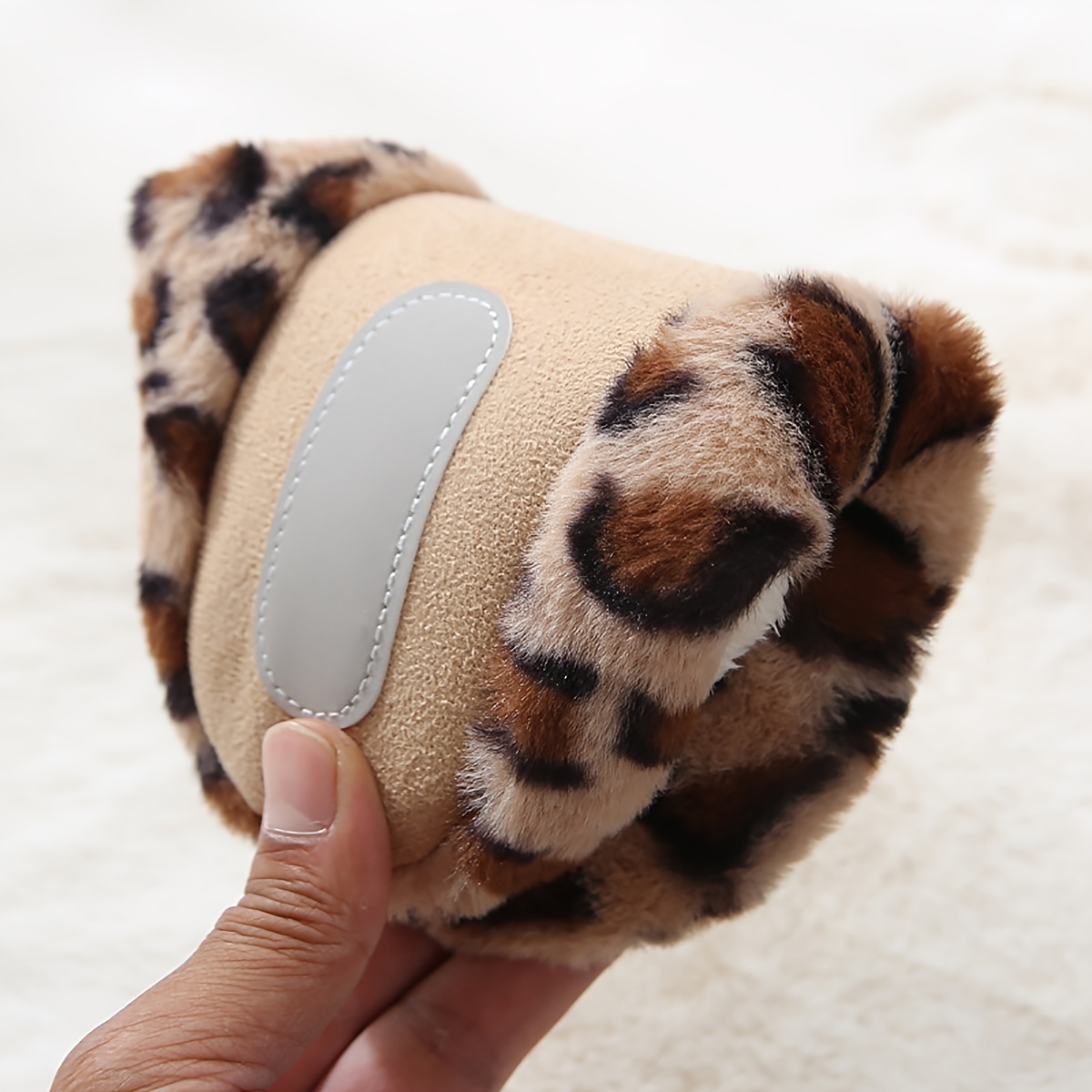 Cozy Leopard Print Slippers for Women - Ultra Soft, Breathable Fabric Construction, Slip-on Design, Anti-Slip Fabric Sole, Comfortable Fit, Ideal for 