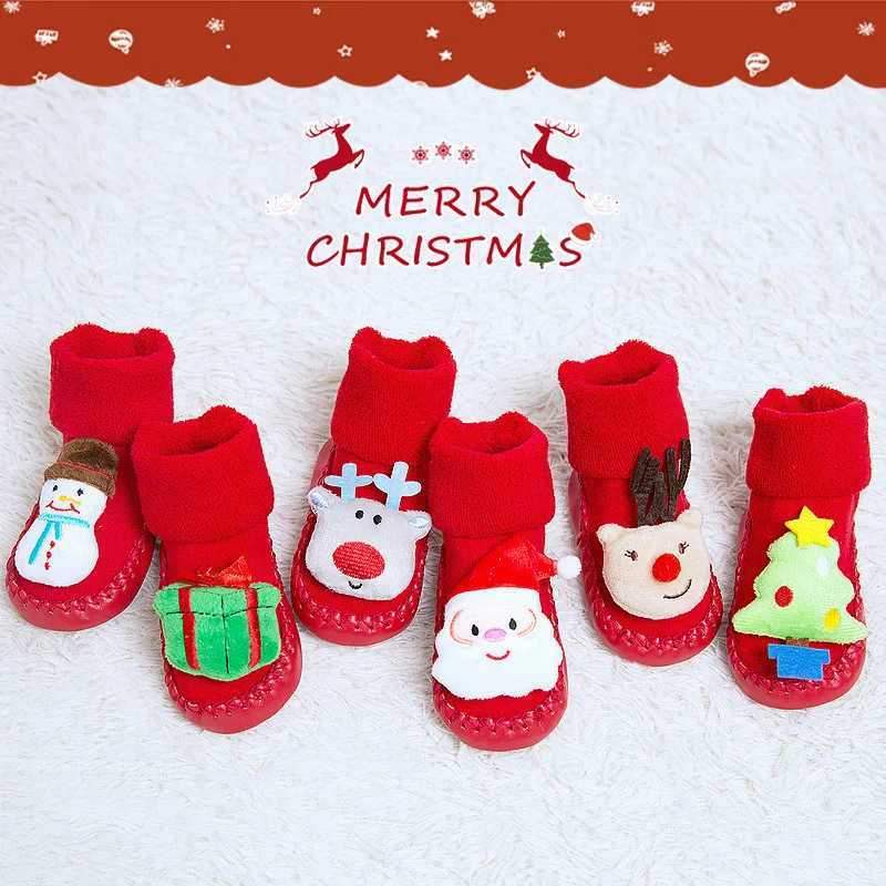 Lawadka Winter Newborn Baby Boys and Girls Shoes Fashion Cartoon Baby Anti slip First Pedestrian Thick Warm Preschool Shoes M240827