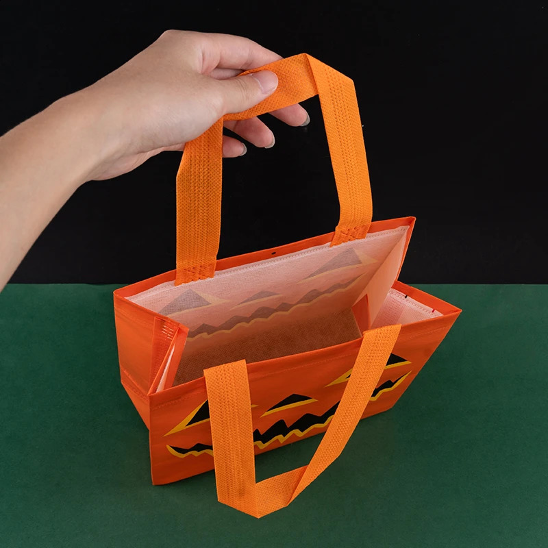 StoBag Halloween Revenge Party Game Meeting Children Waterproof Non woven Portable Handbag Shopping Bag Candy Gift 1230 pieces 240827