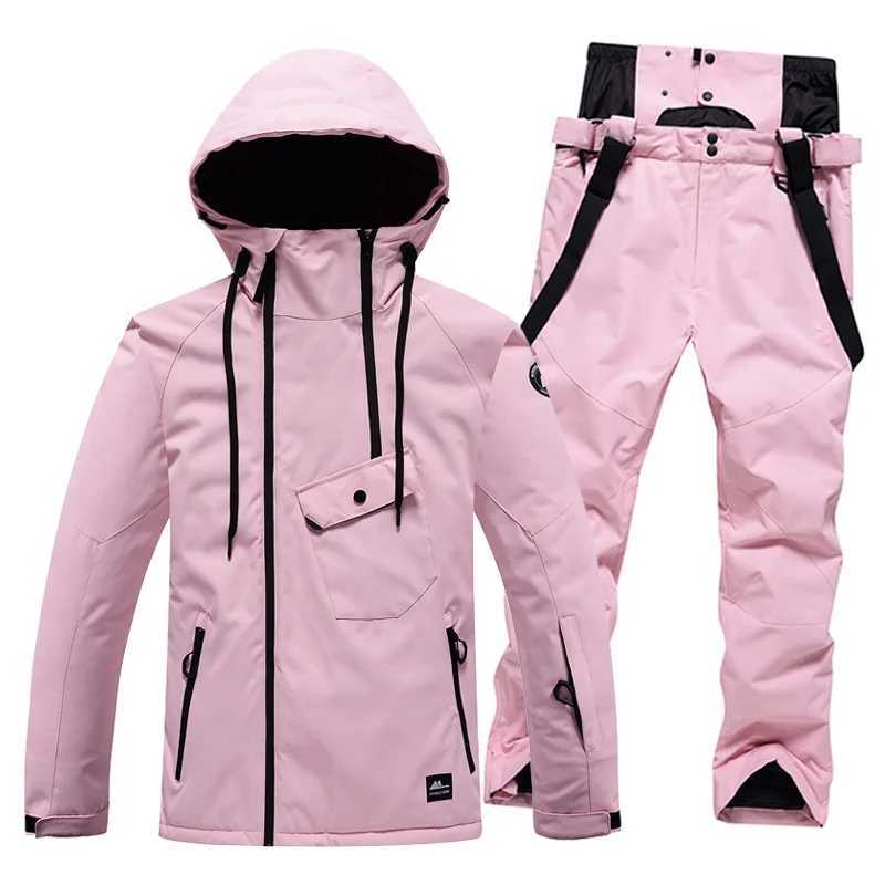 Skiing Suits Ski Suit For Men And Womens Windproof Waterproof Warm Breathable Winter Snow Suit H240826