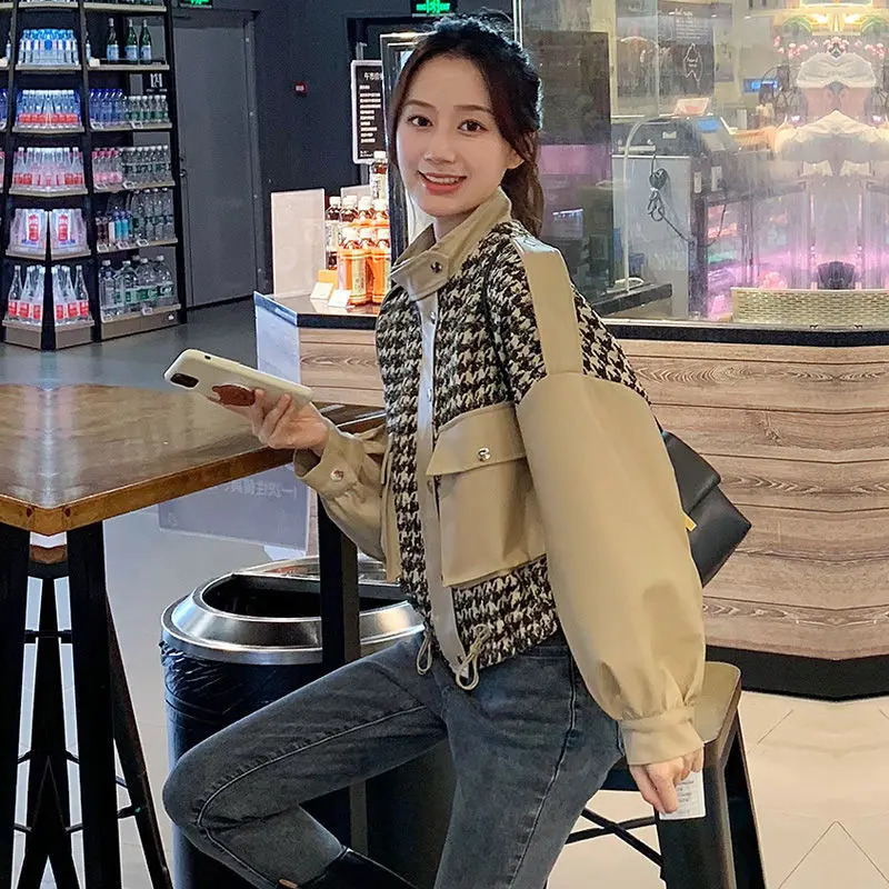 Short Baseball Jacket Woman Crop Trend er Fashion Female Clothing Winter Coat for Women Autumn Clothes Bomber 240827