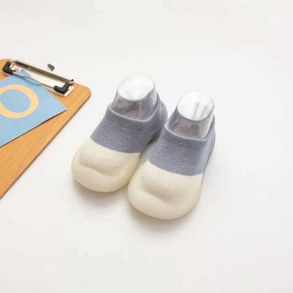 Baby socks baby shoes baby girls first mover childrens shoes solid color soft soled newborn spring childrens floor sports shoes M240827