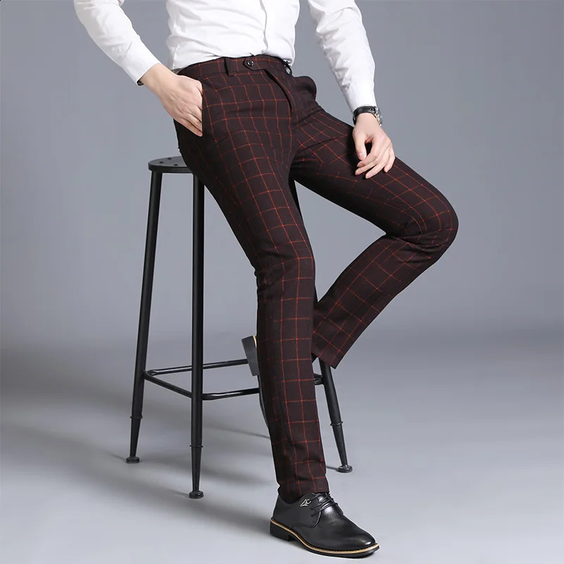 Autumn Solid Business Casual Suit Pants Men Clothing Simple All Match Formal Wear Office Trousers Straight Men Pants 29-38 240827