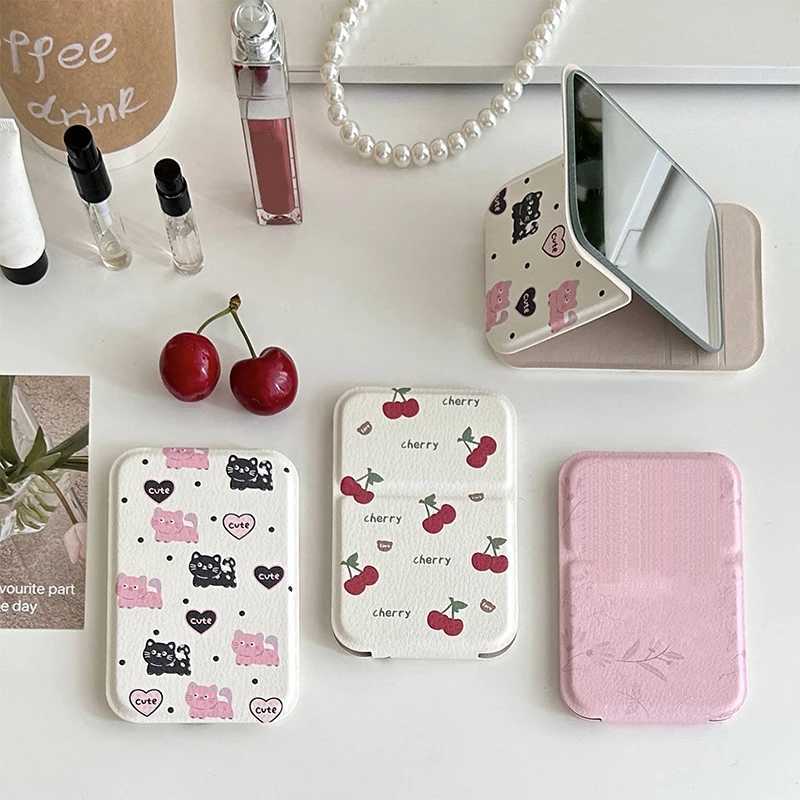 Portable Mini Makeup Pocket Mirror Adjustable Angle Desktop Small Folding Cosmetic Mirrors High Definition Women Vanity ToolsXJ241213