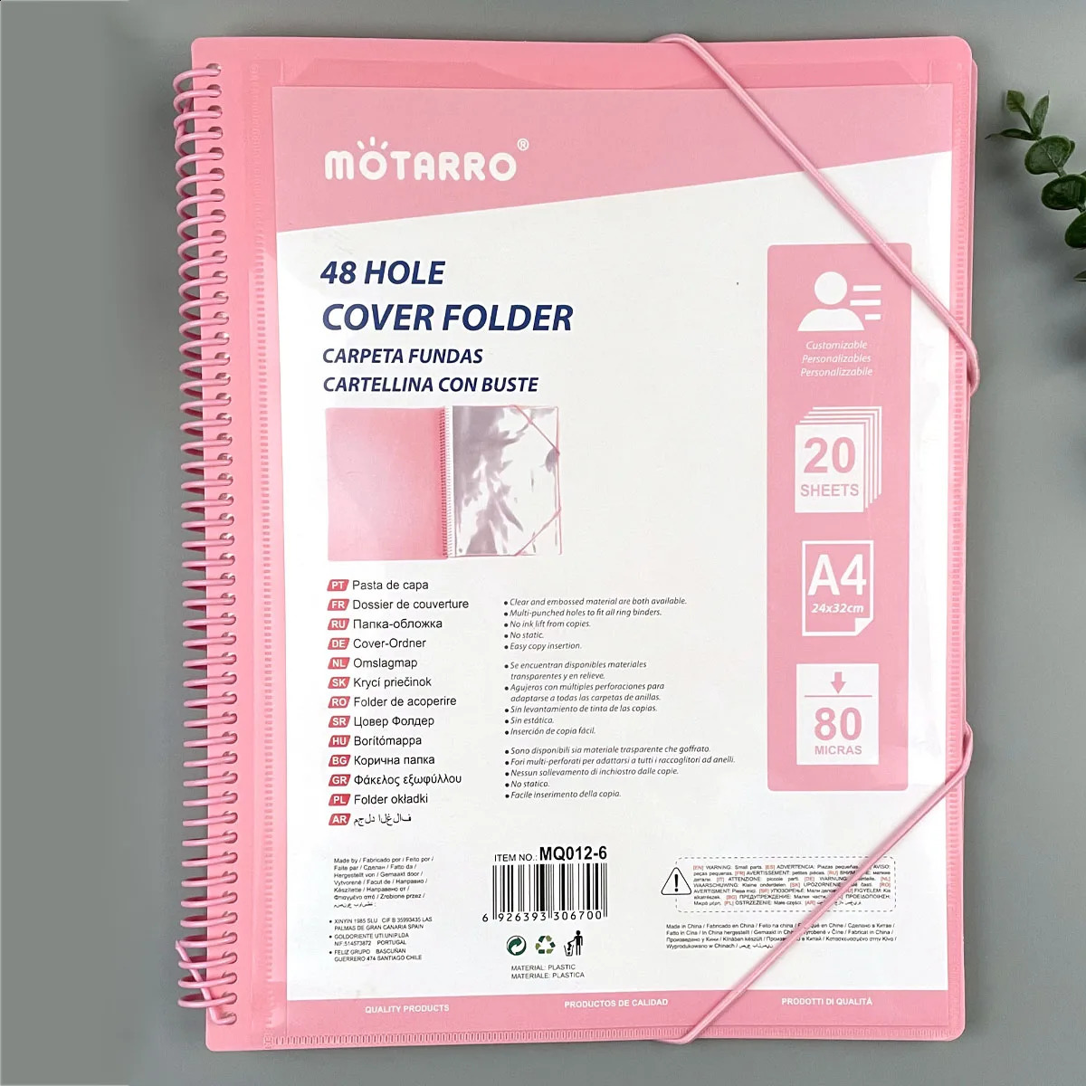 A4 File storage 48 Pages Data Book Large Capacity Files Folder Information Booklet Stationery Office School Supplies 240826