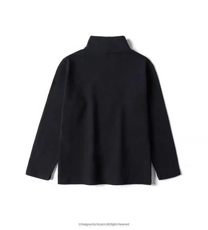 2023 Childrens High Collar Sweater Boys Clothing Girls Turtle Neck Clothing Knitted Sweater 4 6 8 10 11 12W240824