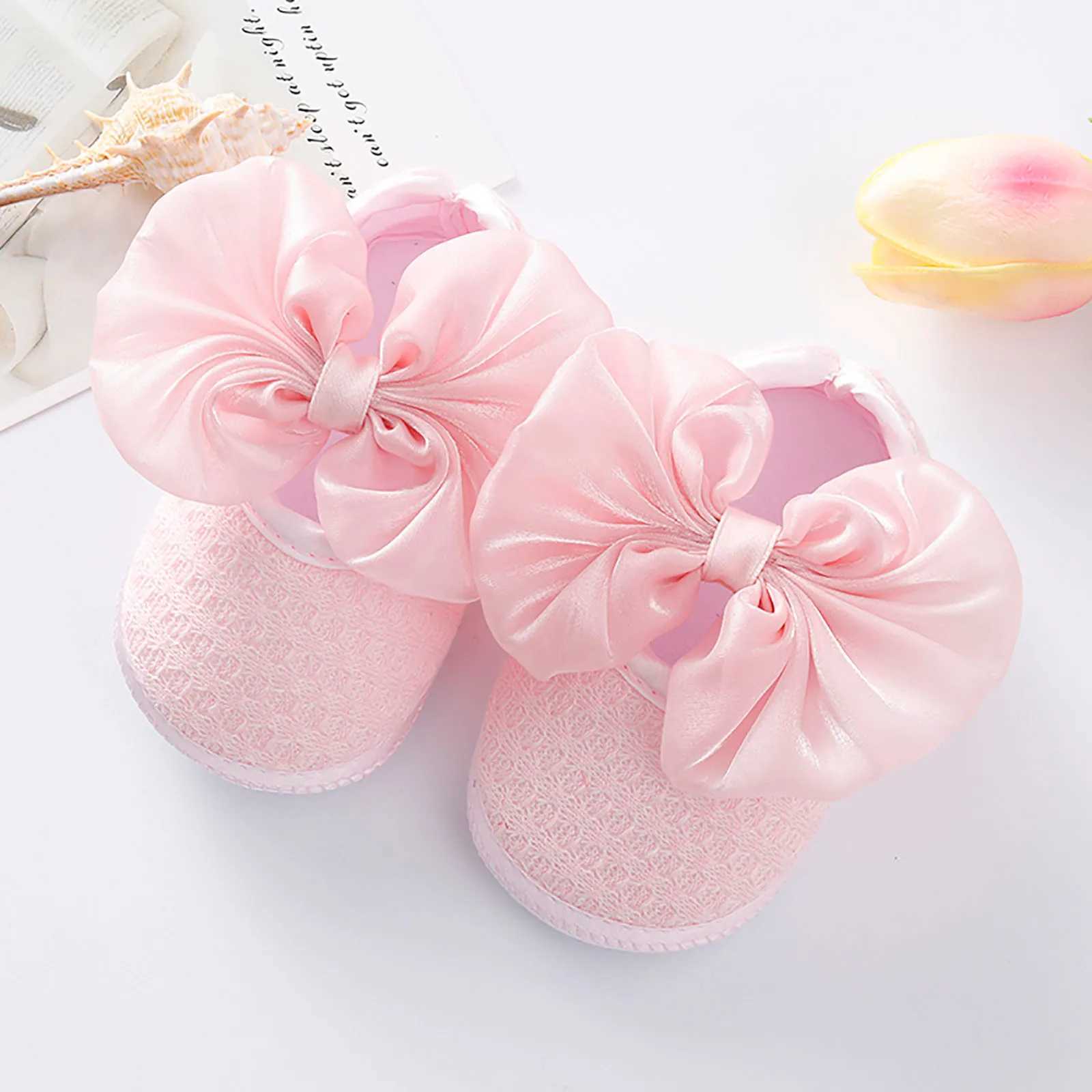 Baby girl first walker soft baby shoes baby toddler bow knot walker shoes princess shoes baby front walker baby shoes M240827