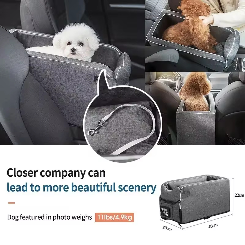 Portable Cat Bed Travel Central Control Car Safety Pet Seat Transport Carrier Protector For Small Dog Chihuahua Teddy