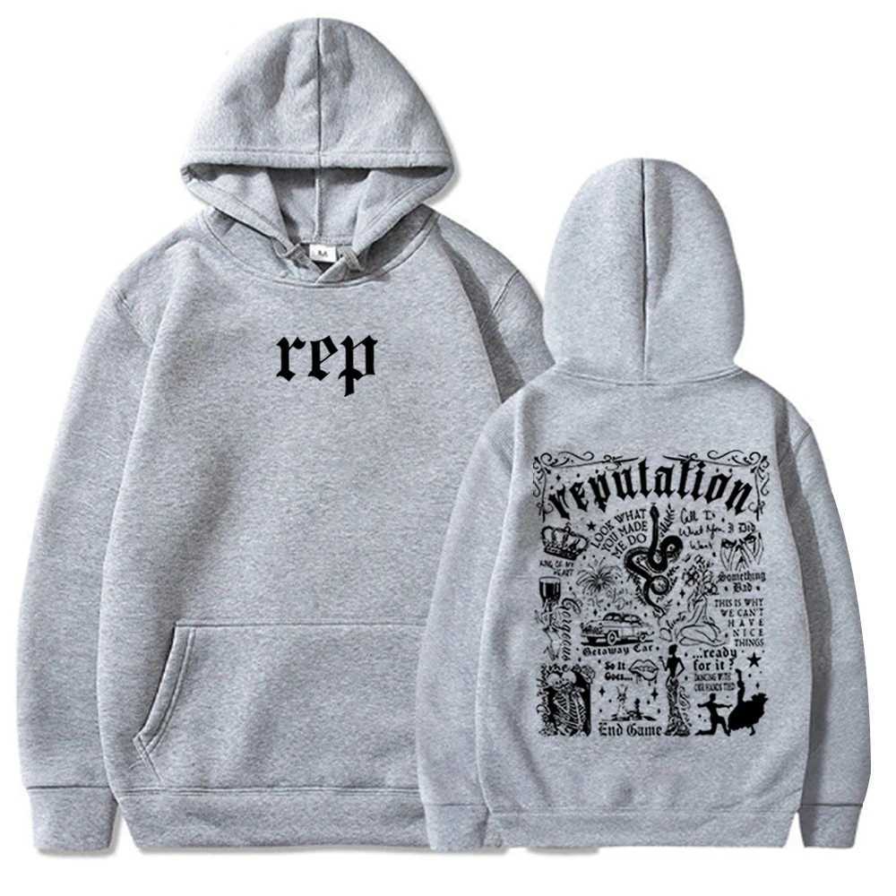 Taylor Reputation Hoodie Pop Music Hoodie Taylor Music Sweatshirt Music Lovers Gift Swift Pullover Tops Streetwear W240827