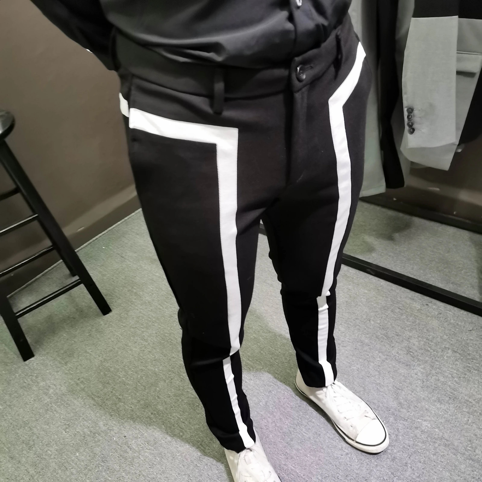 Club Performance Stage Trousers Pantalon De Vestir Hombre Pantalon Costume Men Trousers Casual Suit Pants Self-cultivation Pants 240827