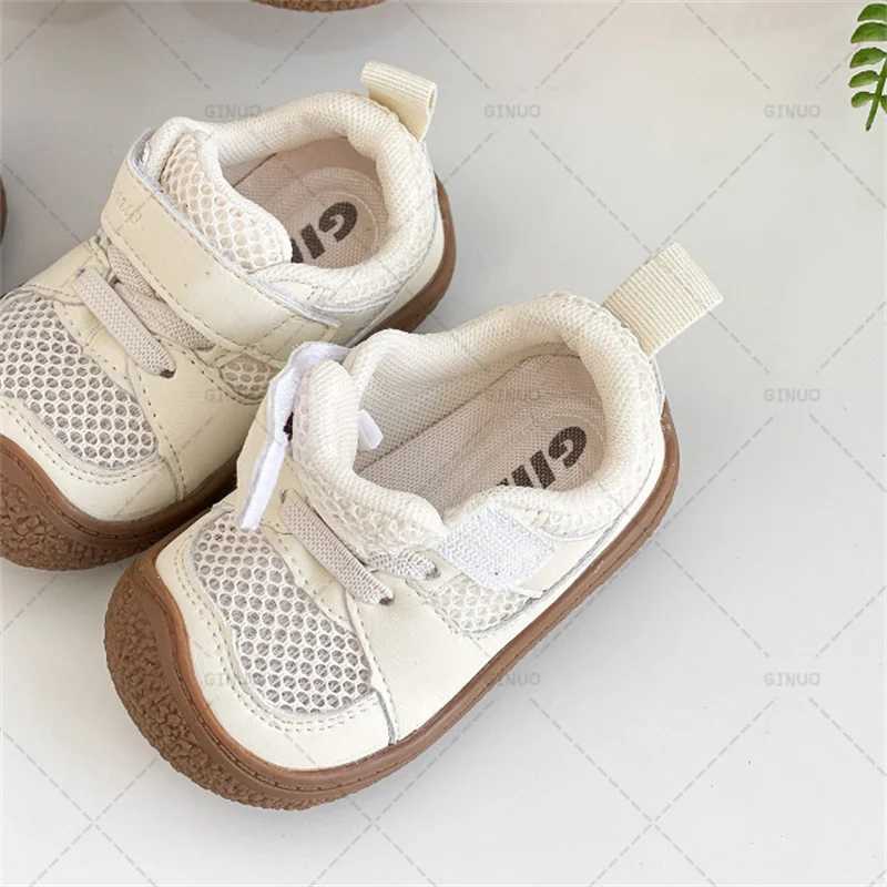 New Summer Baby Shoes Mesh Breathable Preschool Boys Barefoot Shoes Soft soled Outdoor Fashion Little Girls Sports Shoes M240827