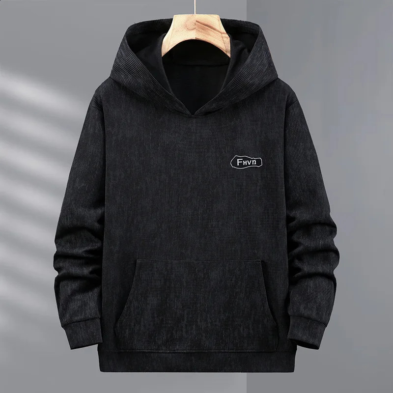 Mens Spring and Autumn Plus Size Hoodie Trend Fashion Casual Coat Young Handsome Loose 170kg 10XL 11XL 240826