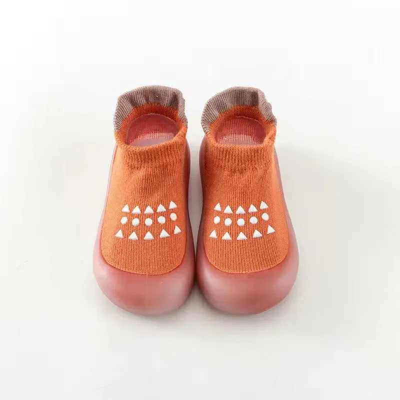 Summer new cotton anti slip breathable childrens soft sole baby walking shoes mesh baby floor socks M240827