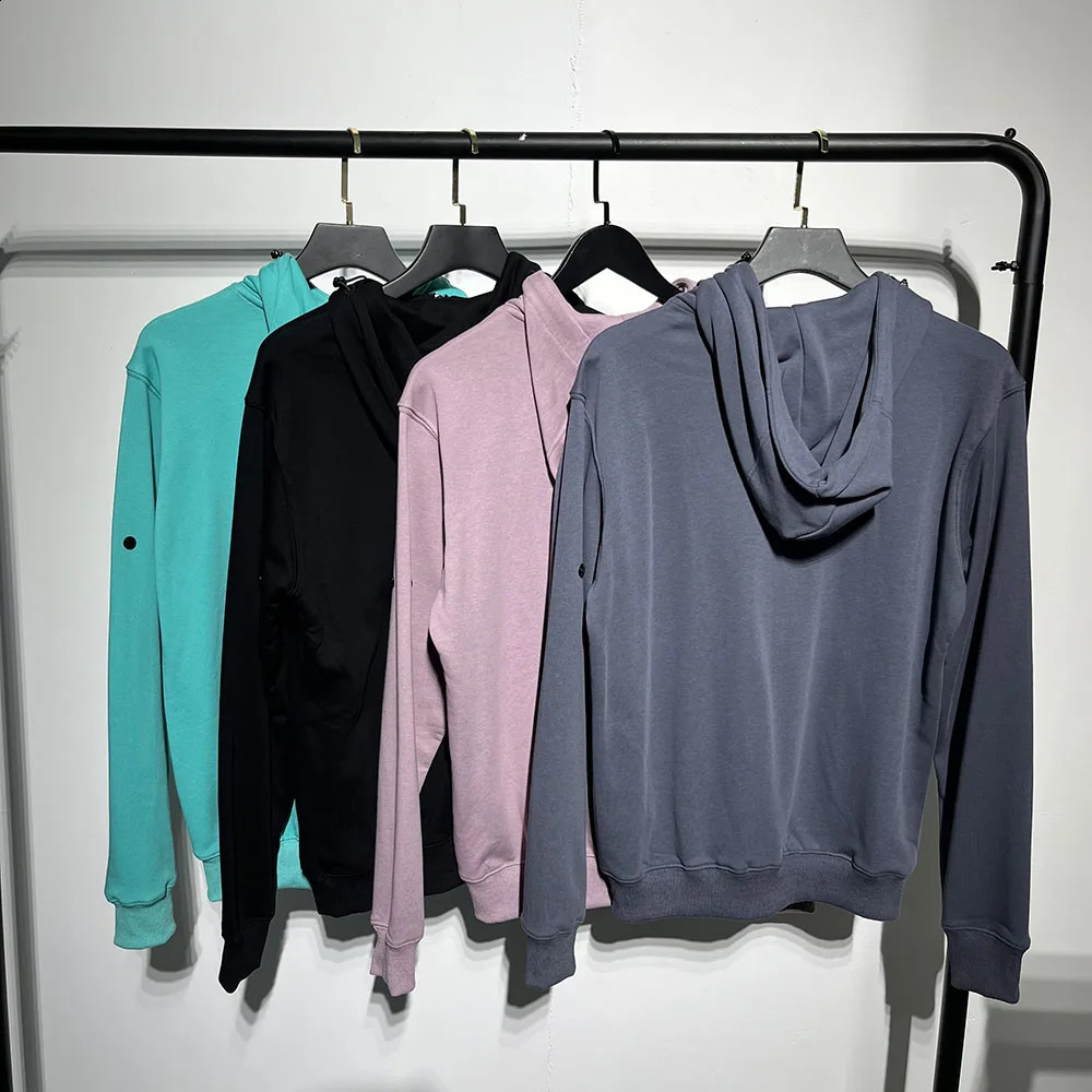 High quality zipper hoodie mens pullover patch embroidery compass badge turtle neck sportswear 240826