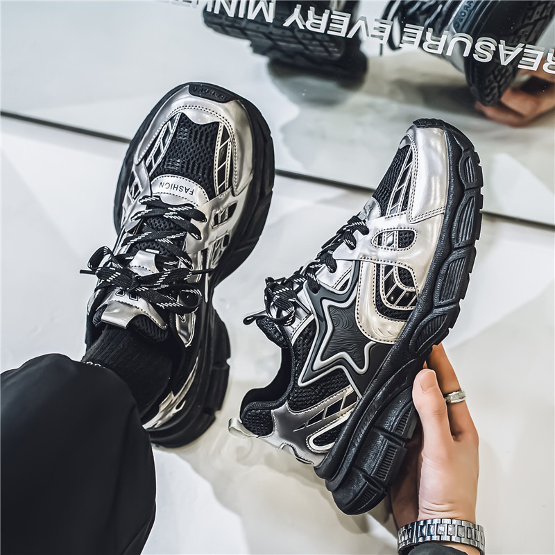 Men Sneakers Hot Sale Athleisure Shoes Wear-Resistant Thick-Sole Breathable Clunky Shoes Sports Shoes Running Shoes Free shipping